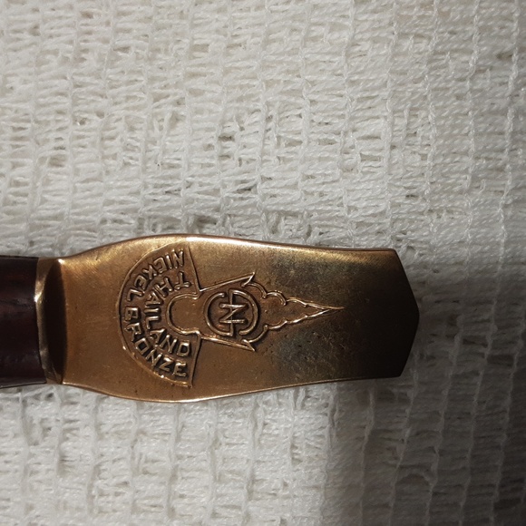 THAILAND PURE NICKEL BRONZE SET KNIVES - Picture 4 of 5